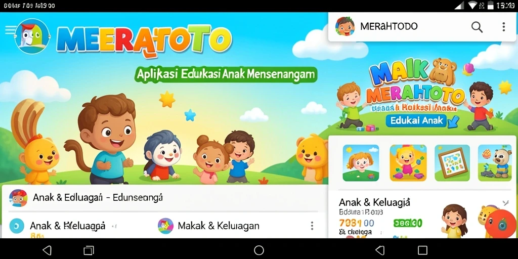 Antarmuka MERAHTOTO yang menarik dan interaktif.