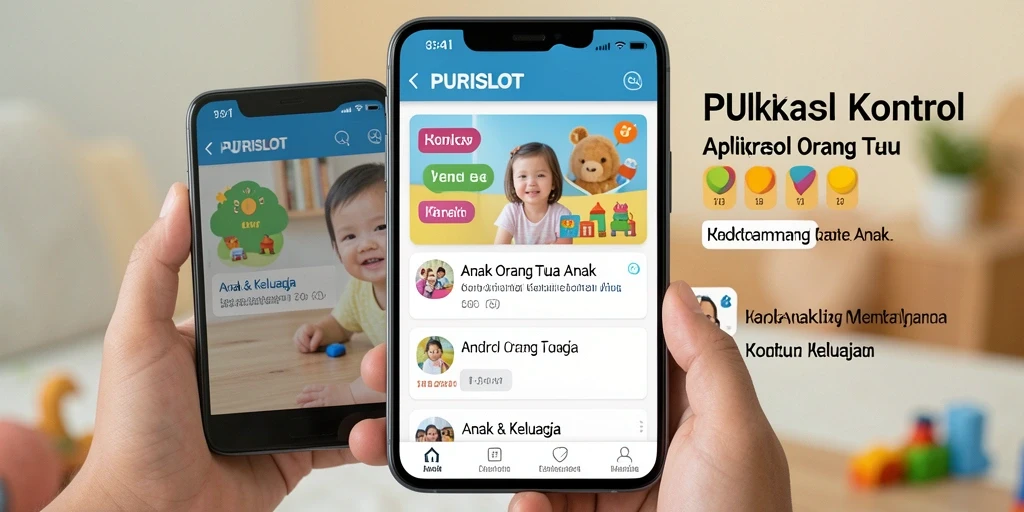 Antarmuka aplikasi PURISLOT untuk kontrol orang tua yang intuitif.