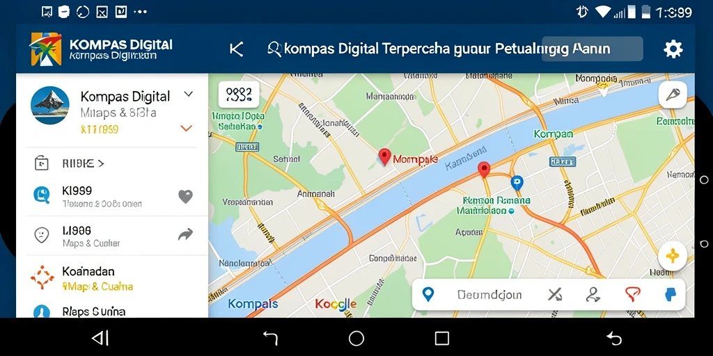 Antarmuka user-friendly dari aplikasi Kompas Digital RI889.