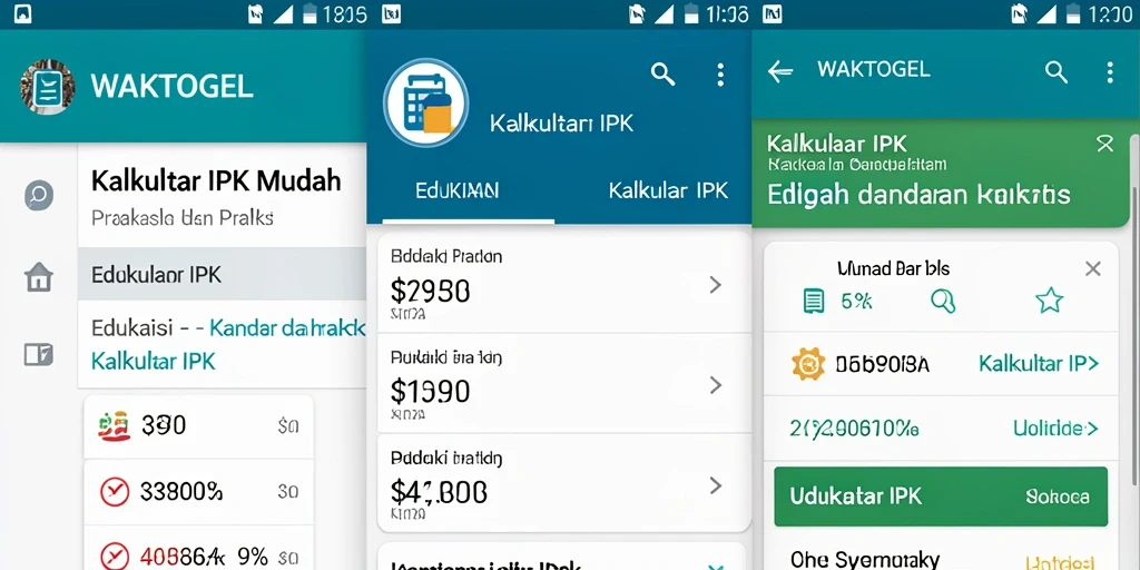 Tampilan antarmuka <strong>WAKTOGEL</strong> yang sederhana dan fungsional.